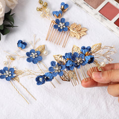 Rhinestone hair comb for bridesmaids from VOCOSTE brings coordinated sparkle