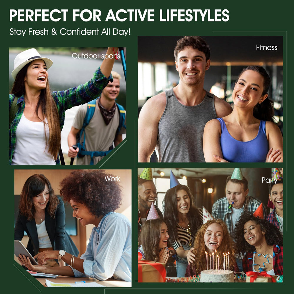 VOERUY active lifestyle scene emphasizing all-day odor control.
