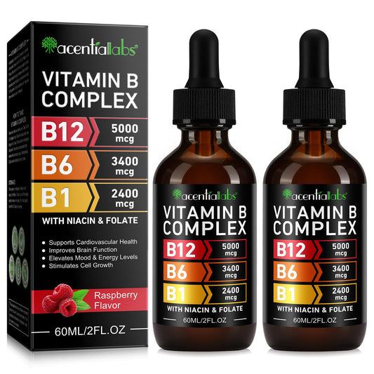 VOGSIG Vitamin B Complex Liquid Drops bottle on white background