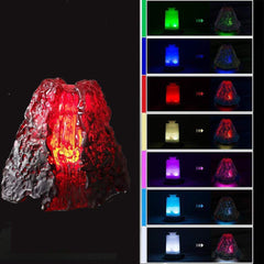 Close-up of handcrafted resin volcano diffuser