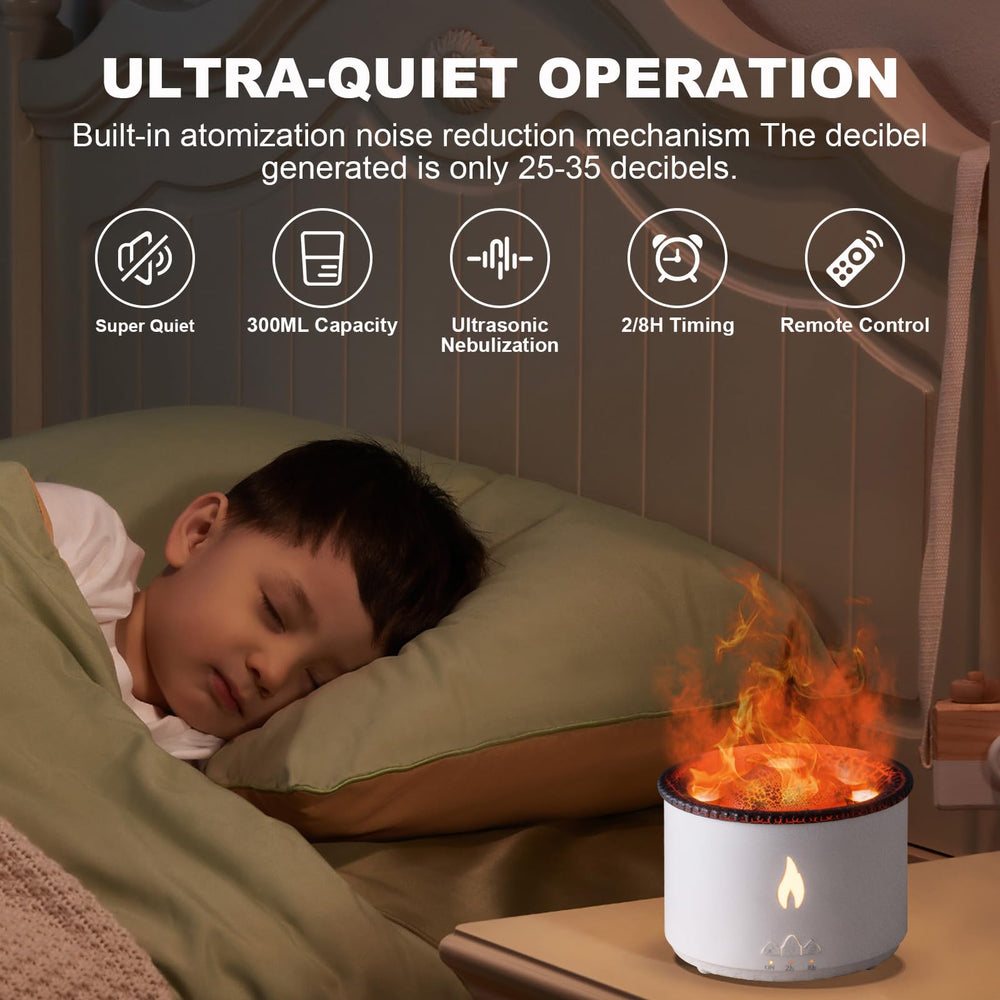 Silent ultrasonic aroma diffuser in home office