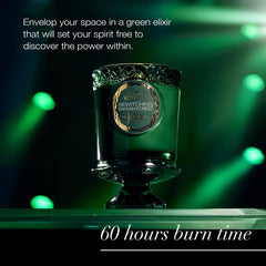 Candle burning to demonstrate a 60-hour burn time