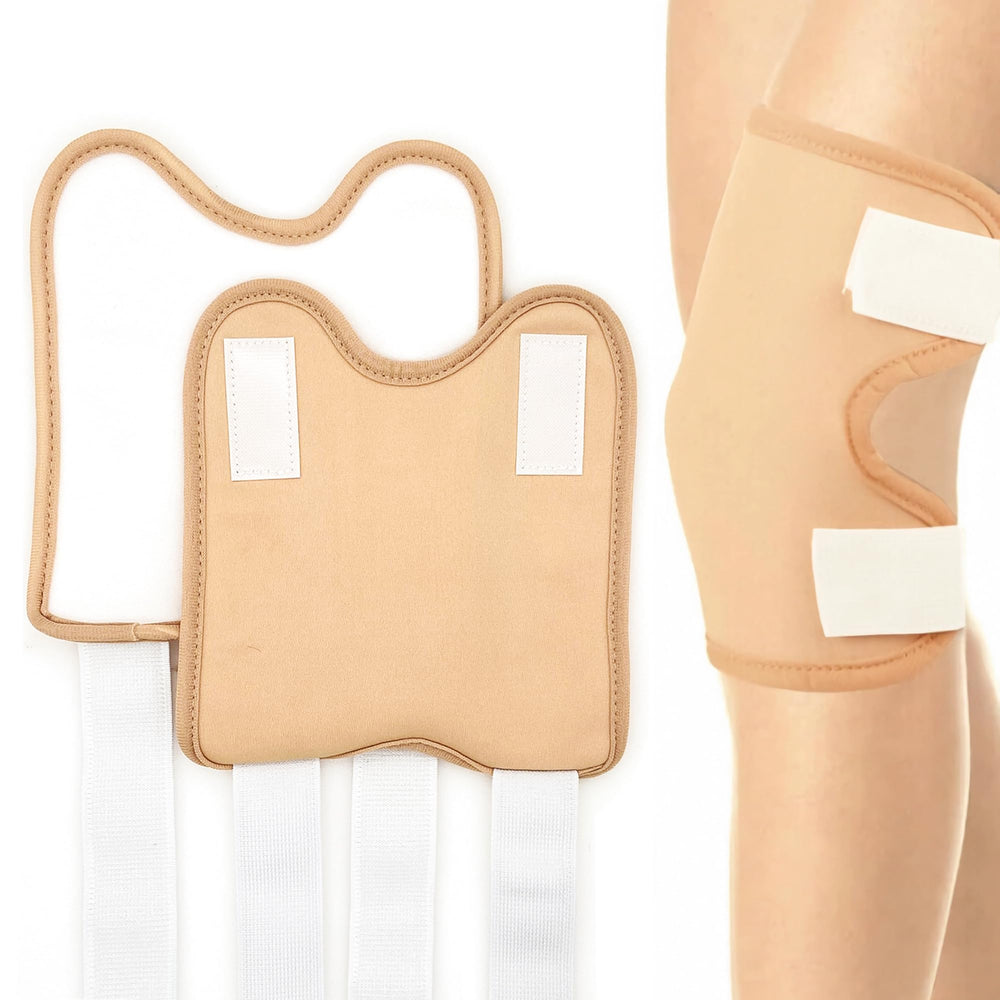 VonTeok 2-pack reusable castor oil pack wrap for knee and elbow