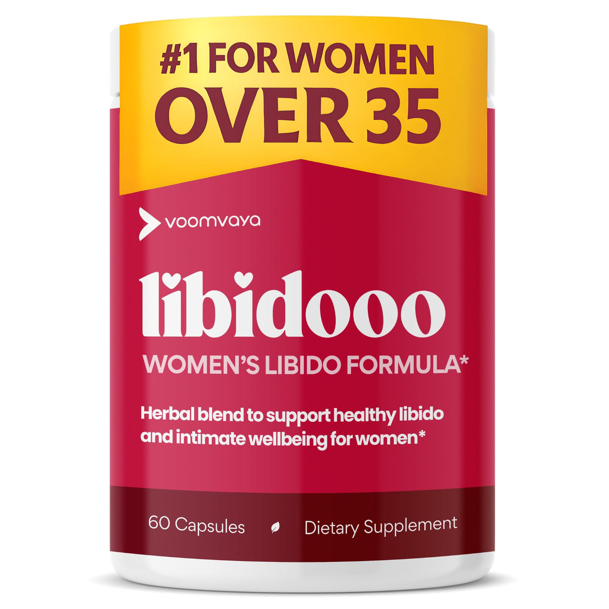 Hero shot of VoomVaya Libidooo bottle