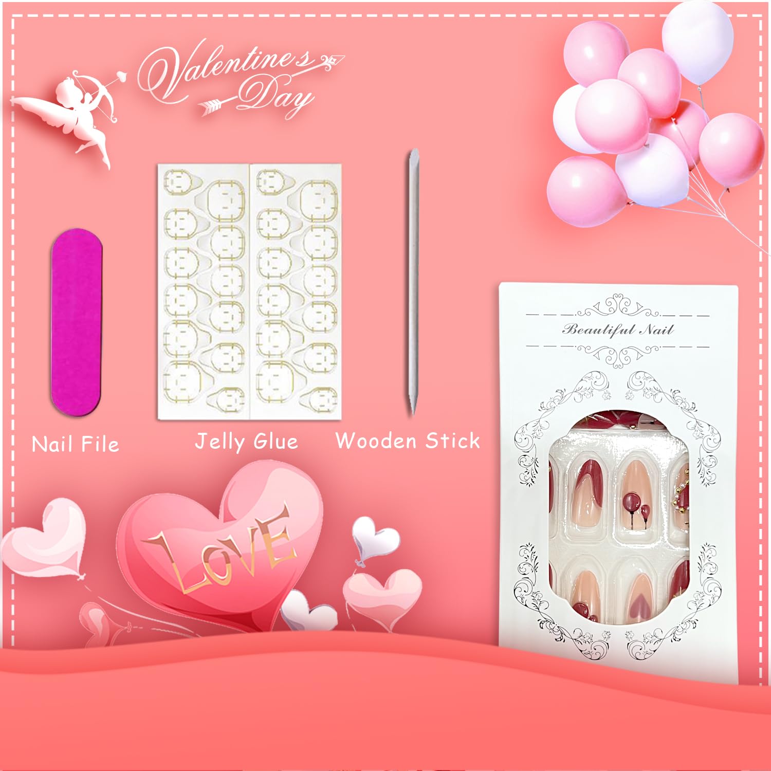 24-piece set with 12 sizes to find your perfect fit