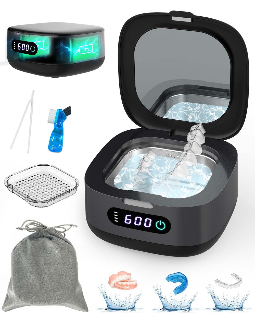 Voraiya 2025 Ultrasonic Retainer Cleaner – front view