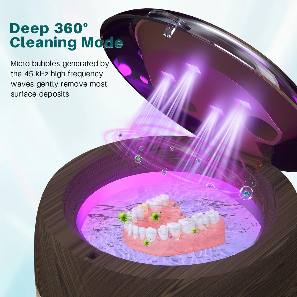 Open lid showing 200ml cleaning tank