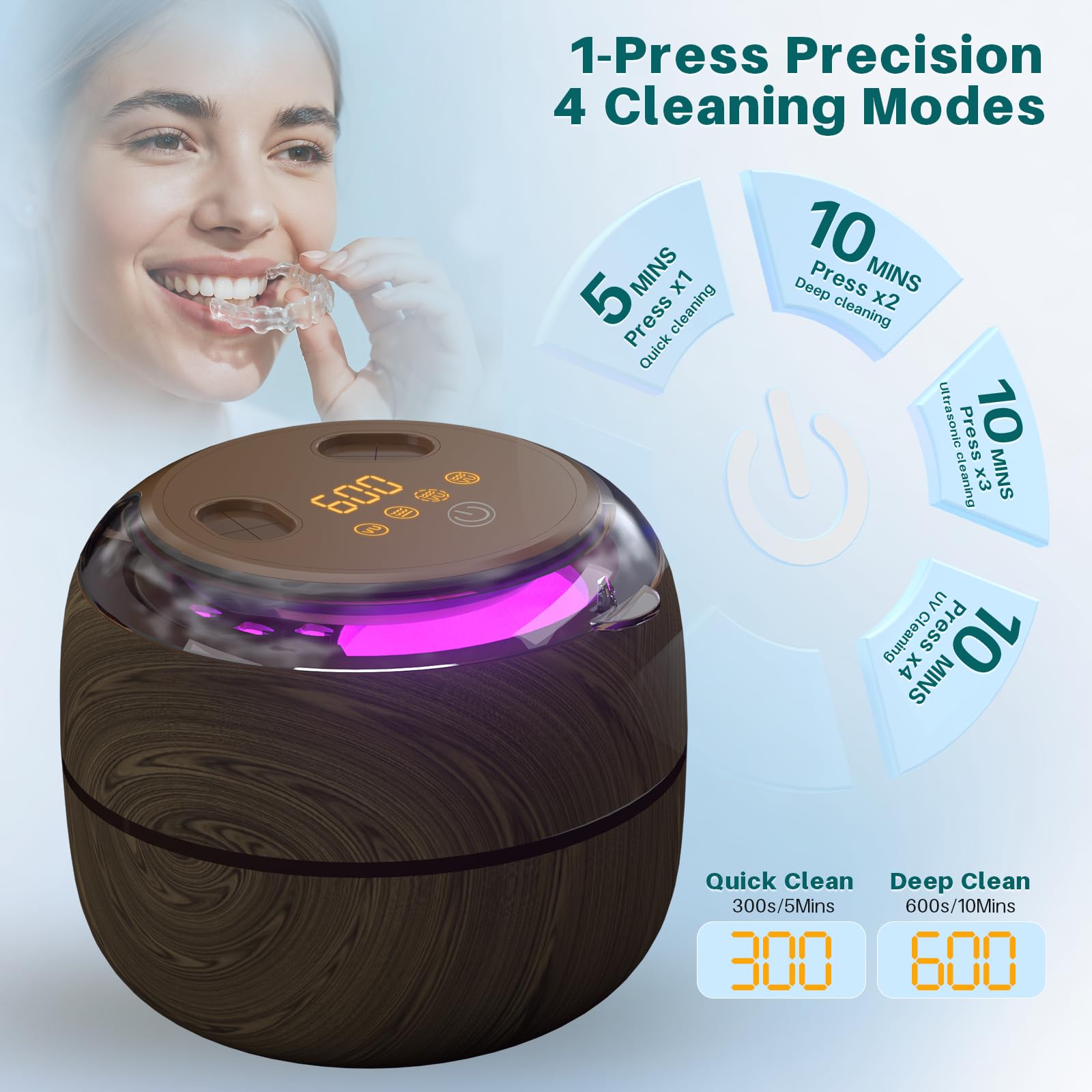 UV light cleaning mode active
