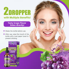 Dropper dispensing magnesium glycinate and L-Theanine