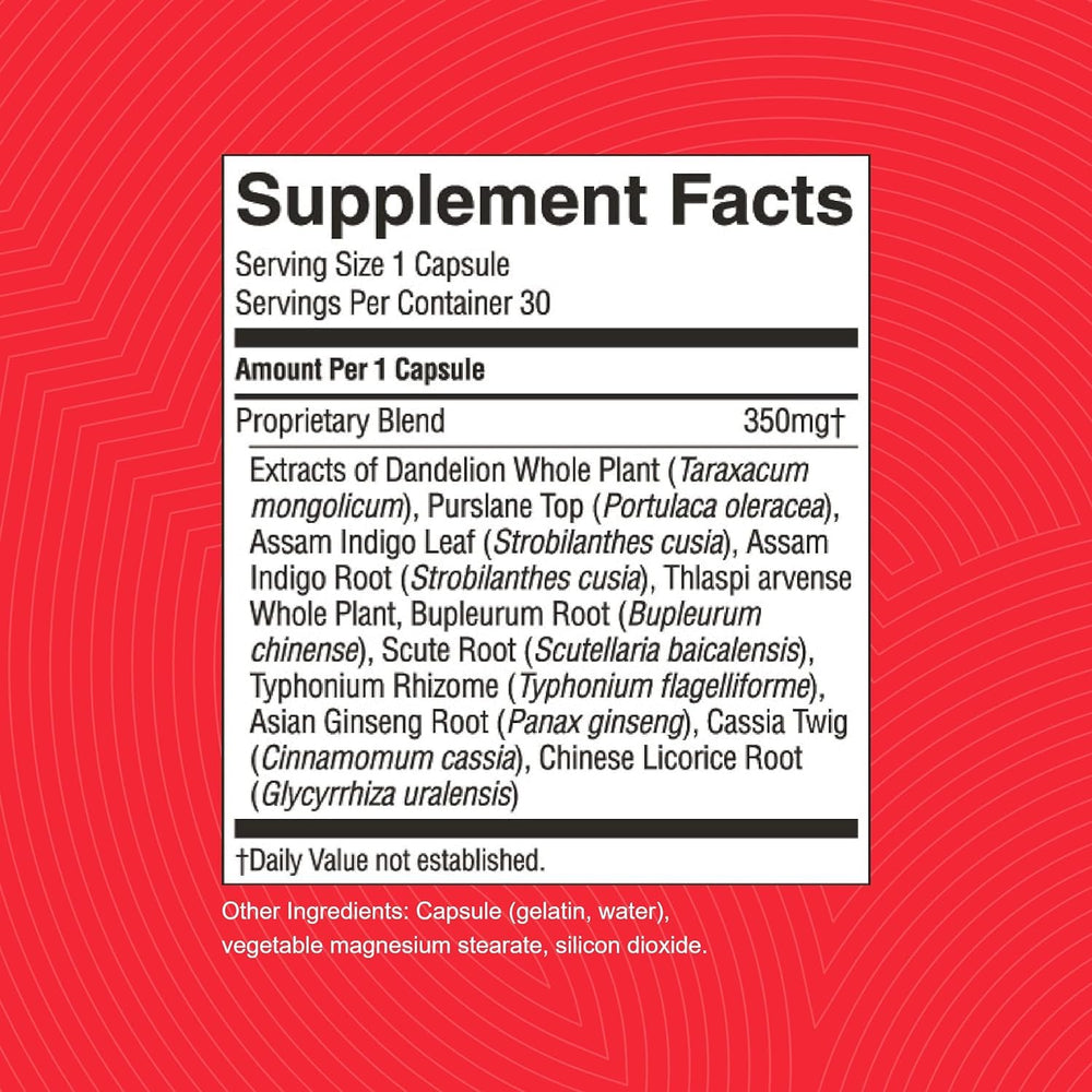Six capsules and packaging for VS-C TCM Concentrate