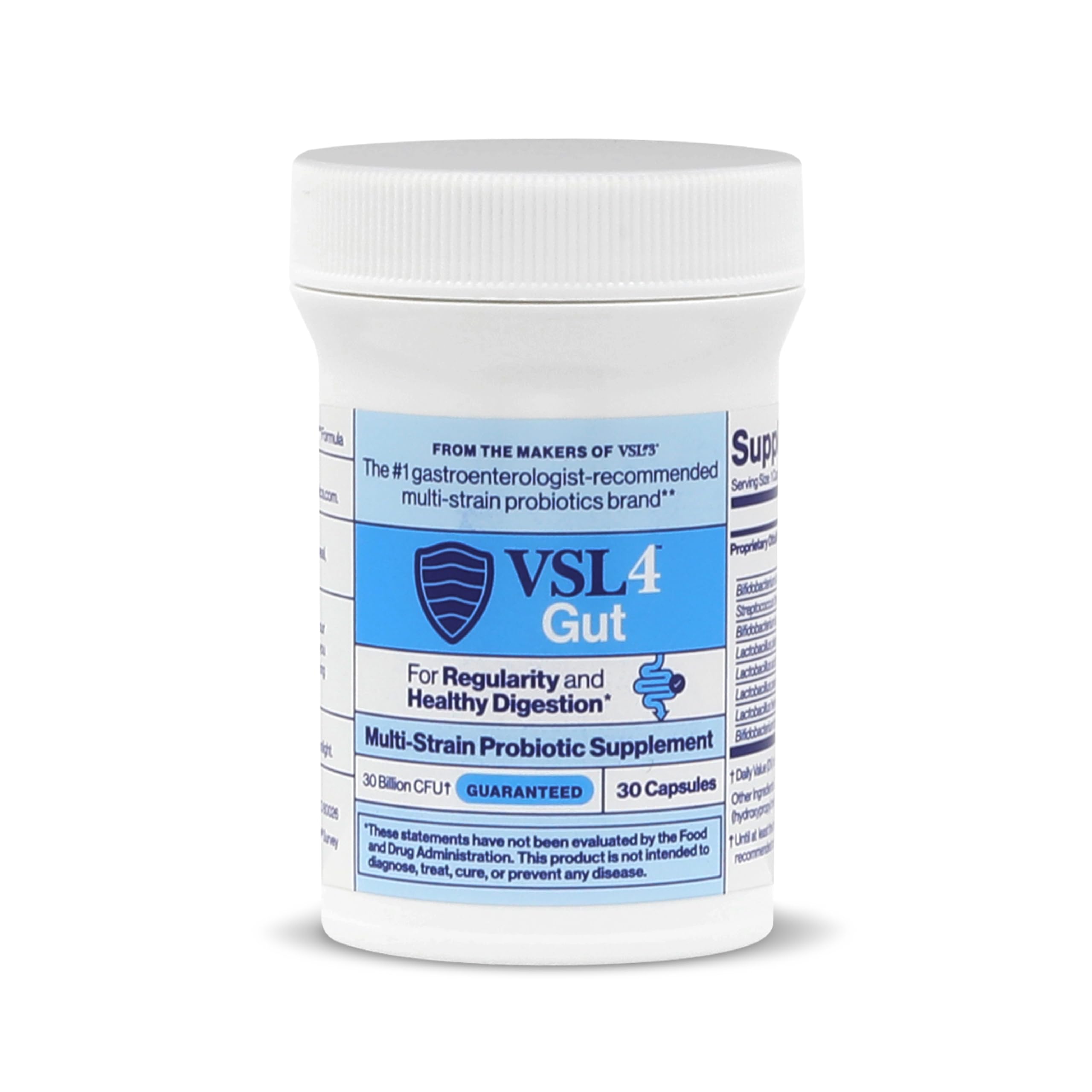 Graphic illustrating eight probiotic strains from three genera