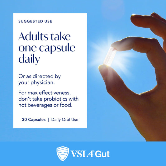 Two-pack box of VSL4 Gut Daily Probiotics – 60 capsules