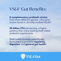 VSL4 travel-pack image showing on-the-go probiotic supplementation for busy days