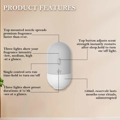 VT VERYSCENT TECH 600 sq ft coverage ideal for living rooms and offices.