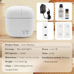 VT VERYSCENT TECH app control screen showing customizable diffusion settings