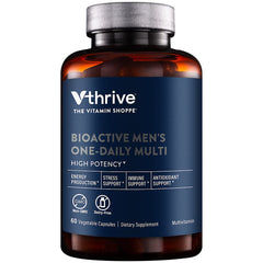 Vthrive Bioactive Men's Multivitamin bottle - front view