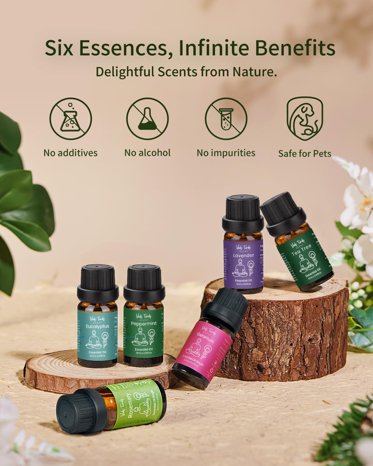 Eucalyptus essential oil bottle from VTS 6x10ml set