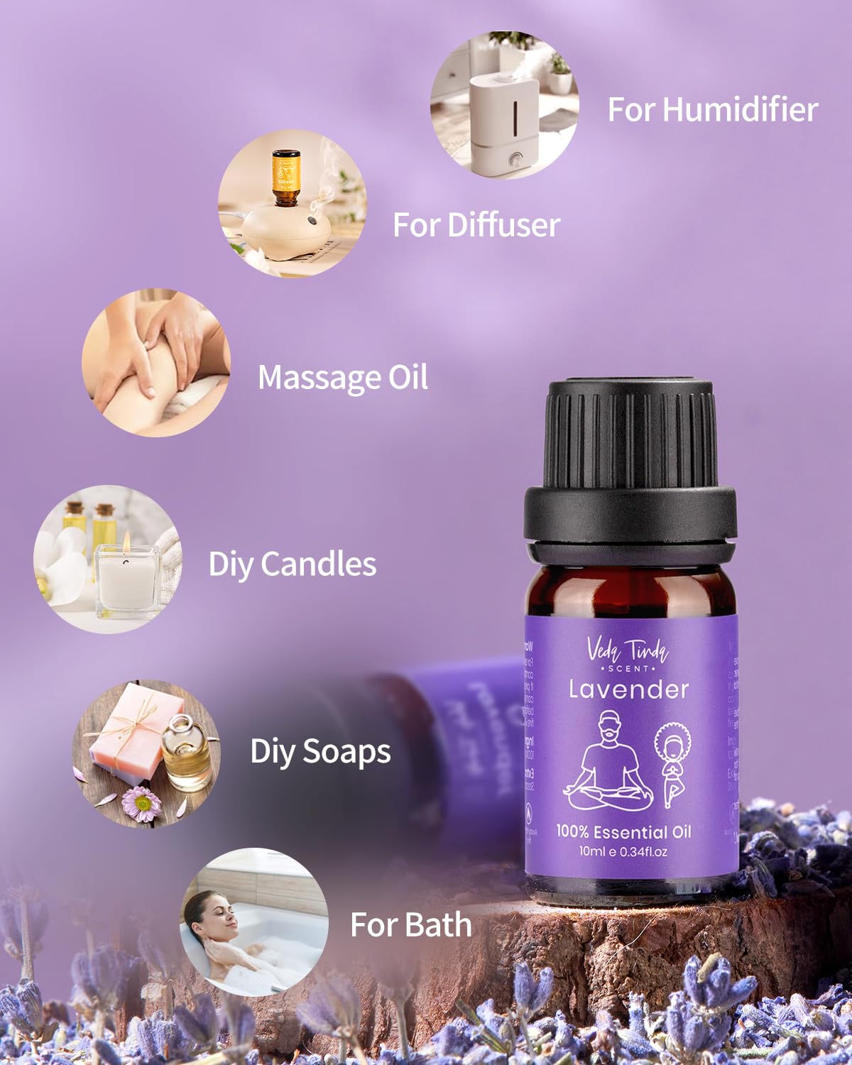 Peppermint essential oil bottle from VTS 6x10ml set