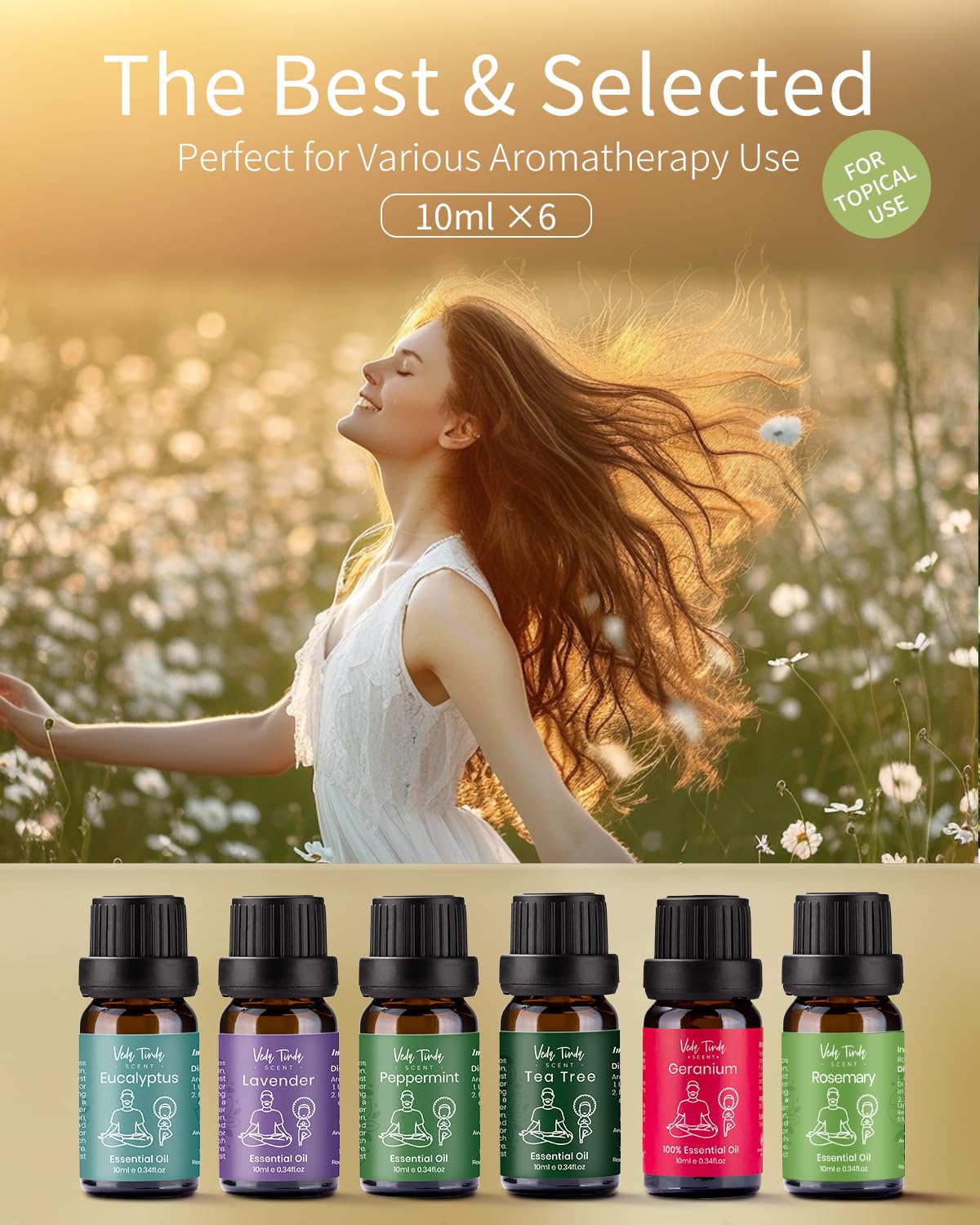 Diffuser with VTS essential oils in use