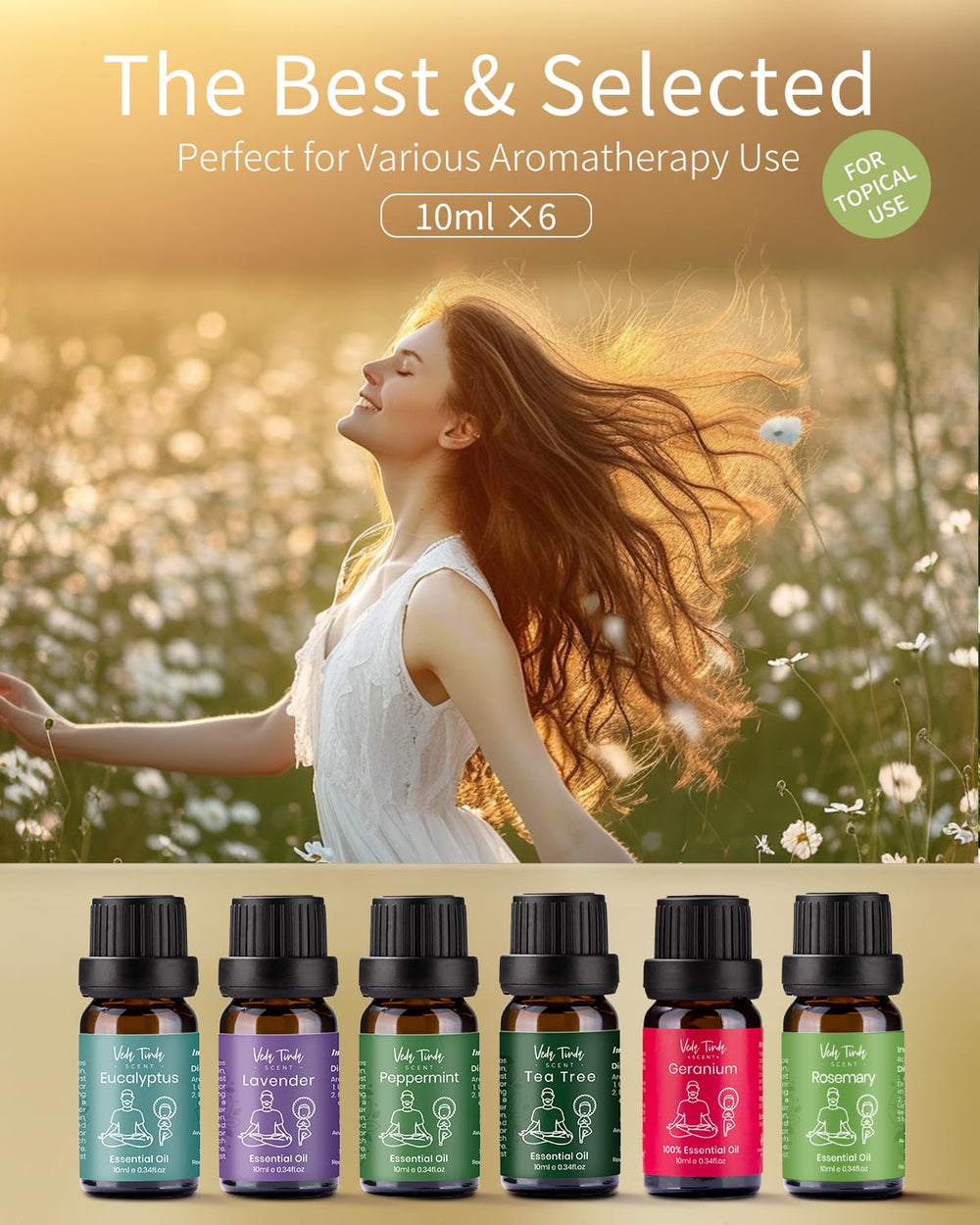 Diffuser with VTS essential oils in use