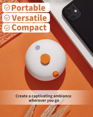 Close-up of waterless essential oil diffuser releasing aroma