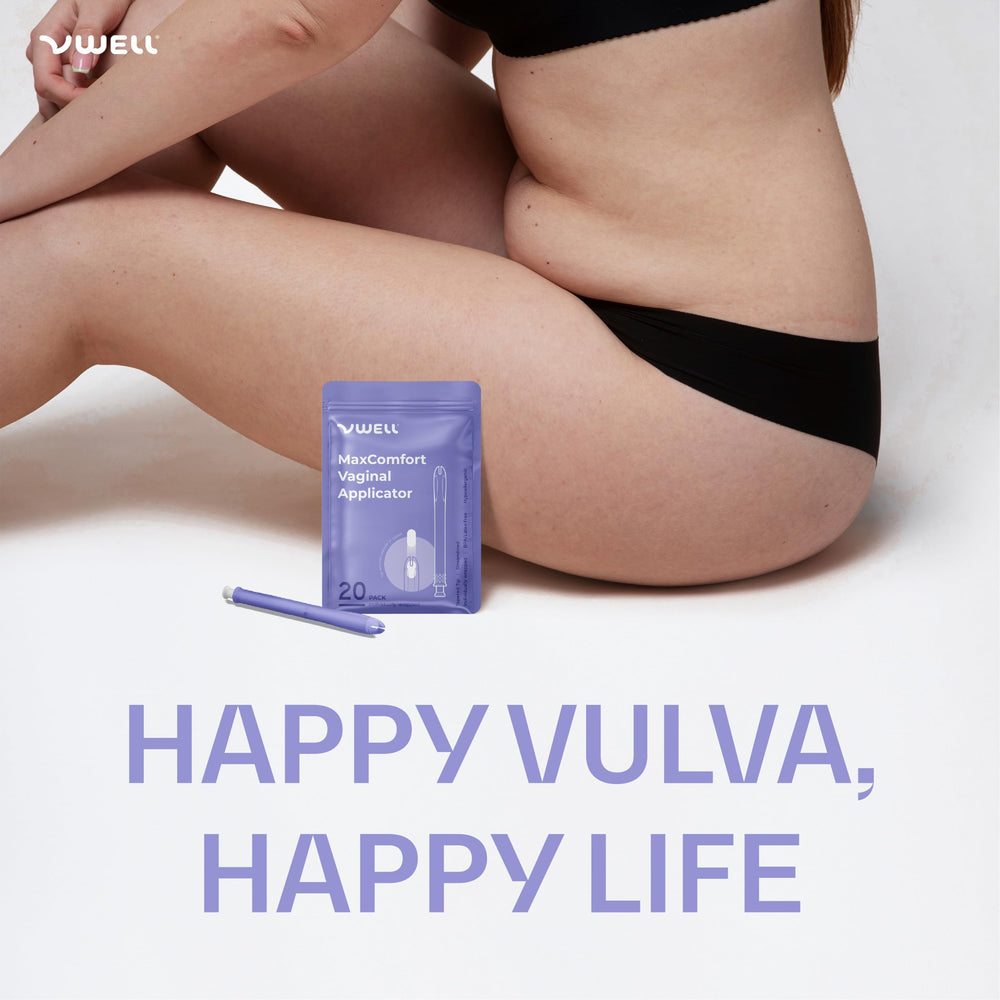 VWELL MaxComfort application-ready tip shows smooth, comfortable insertion potential.
