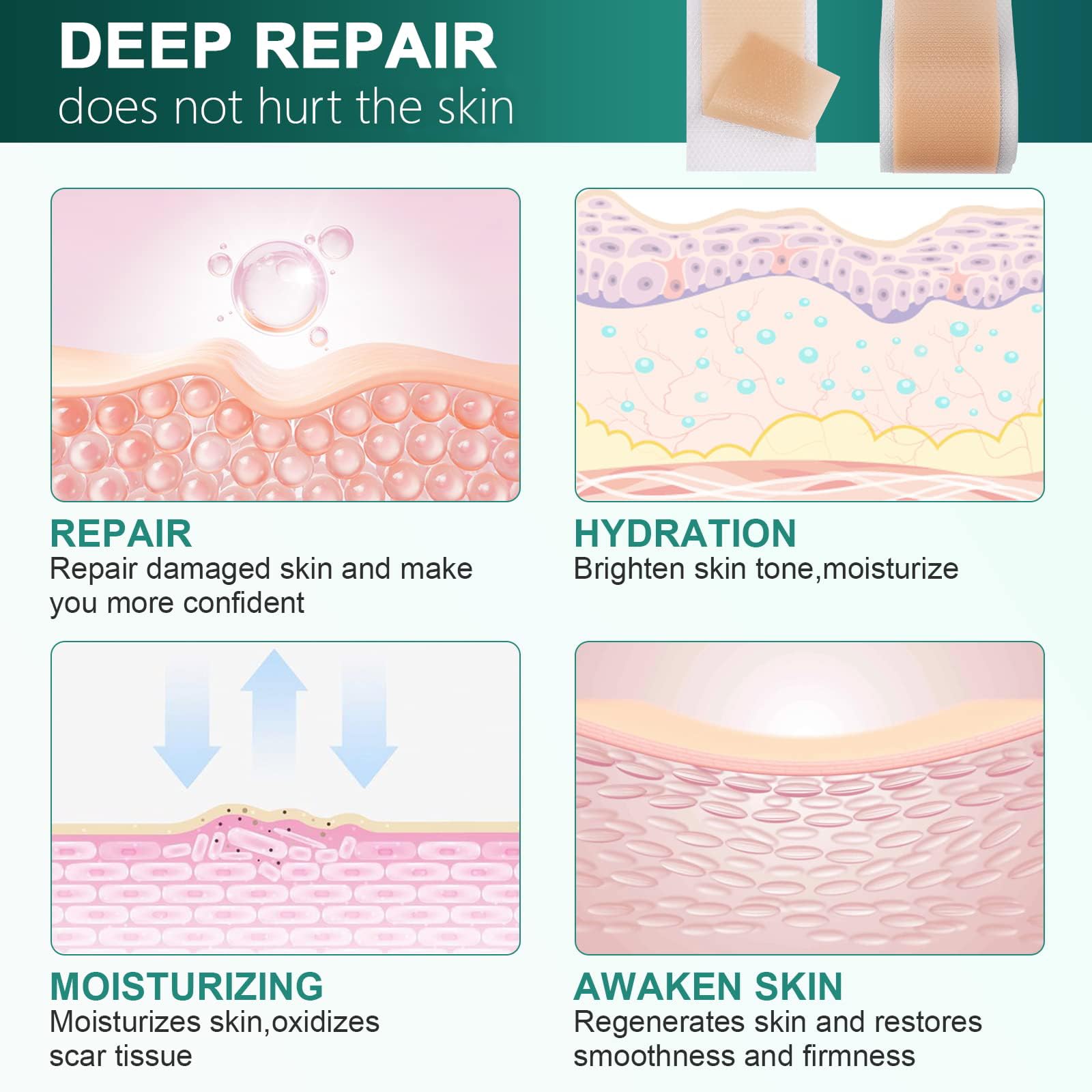 Vxoyo scar sheets adhesive reuse routine: rinse and air-dry.