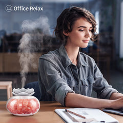 Ultrasonic diffuser emitting mist with seven-color LED light