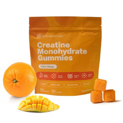 VYBRANCE LABS Creatine Gummies Citrus Mango bottle label