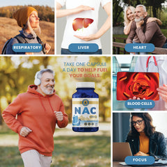Close-up of NAC 600mg capsule