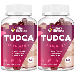 Vylarithonixa TudCA gummy bottle showing high potency for daily use