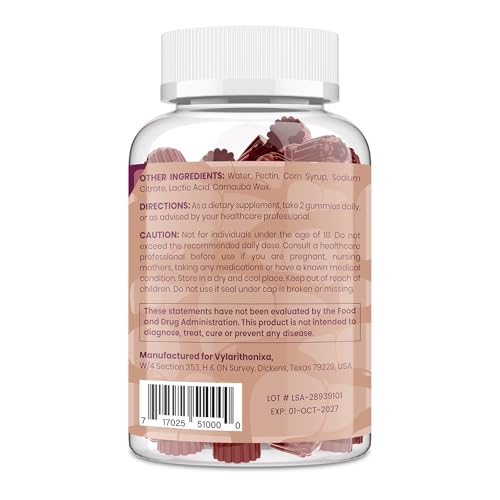 Vylarithonixa TudCA gummy ingredients with milk thistle and artichoke