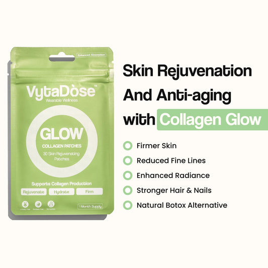 Individual collagen patch shown against white background