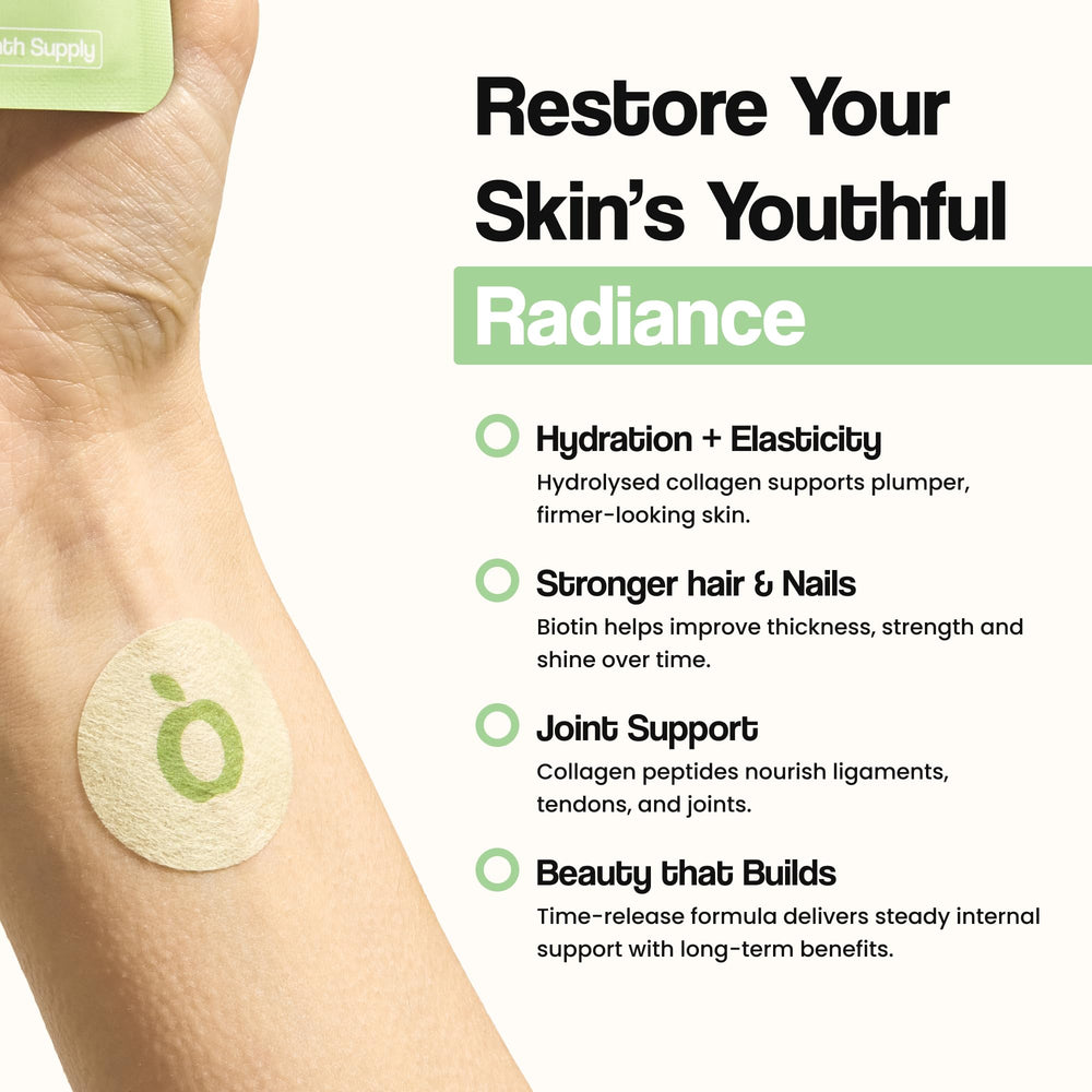 Patch applied to forearm demonstrating wear