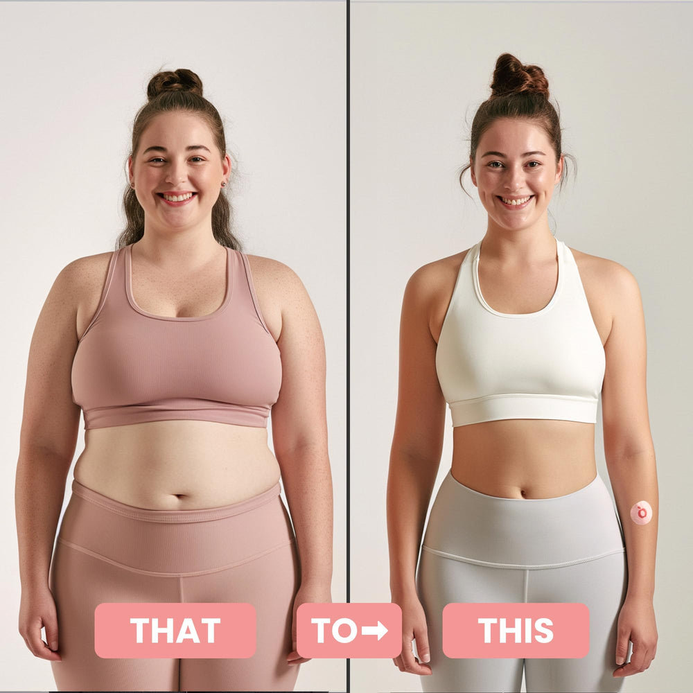 Applying Vytadose GLP-1 patch to skin
