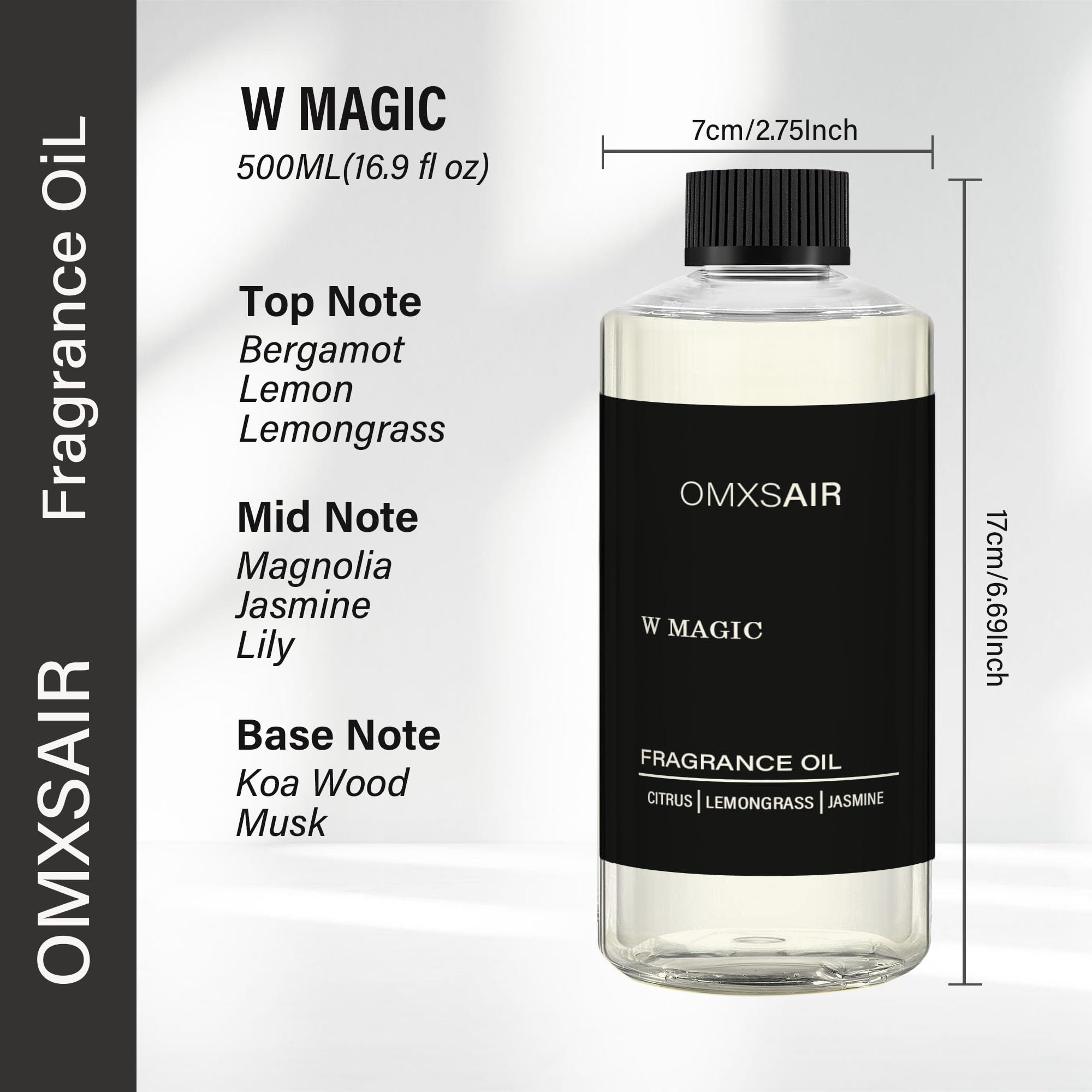 W Hotel inspired packaging for diffuser oil 500ml