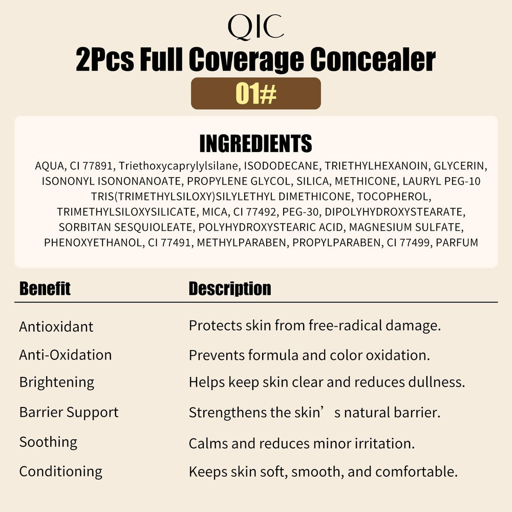 W3W concealer Warm Peach lightweight formula for all-day comfort.
