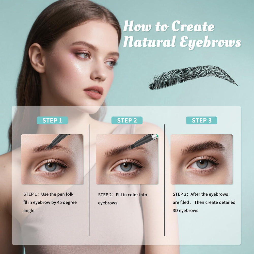 W3W Eyebrow Pen shake-before-use tip for consistent pigment