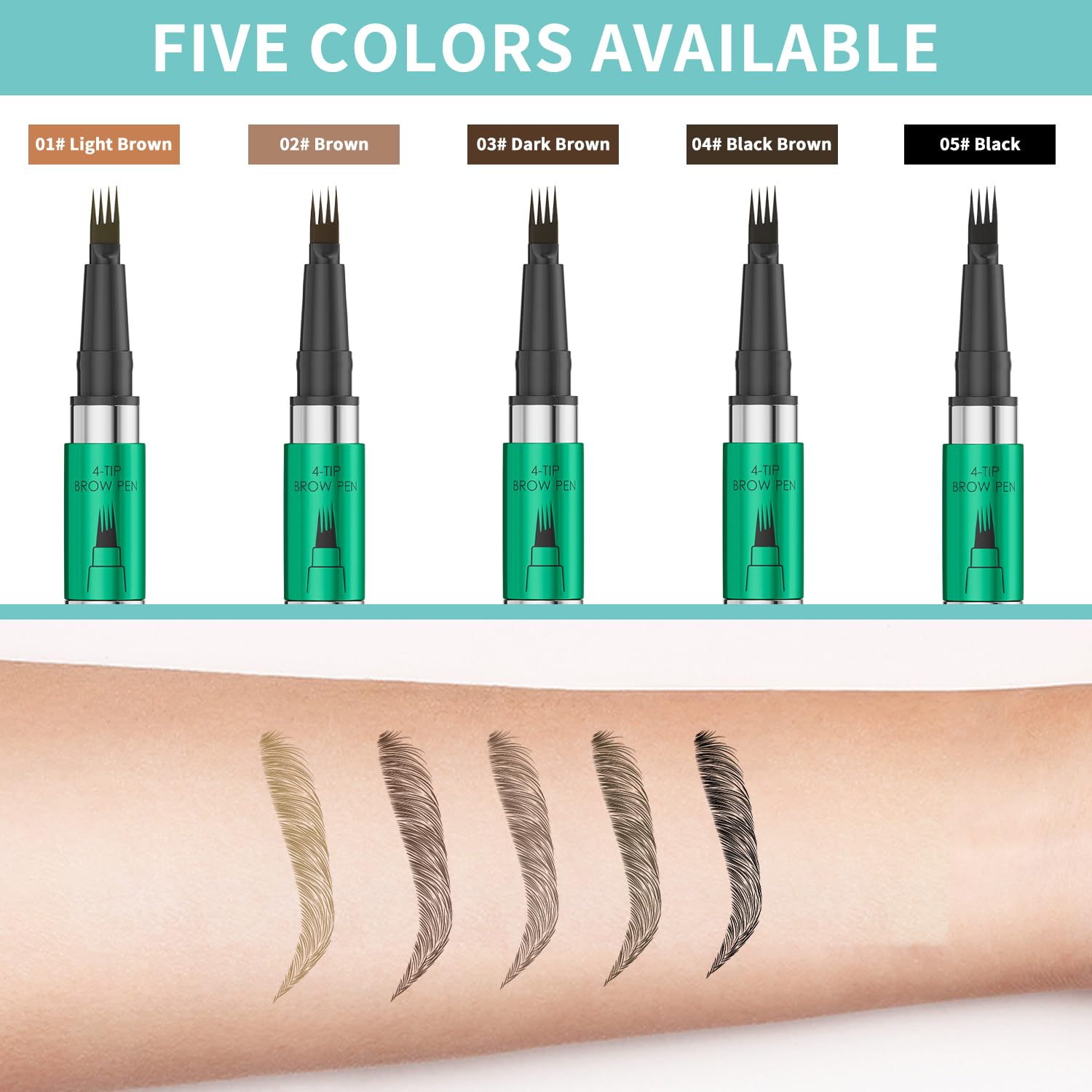 W3W Eyebrow Pen stored horizontally to prevent drying after use