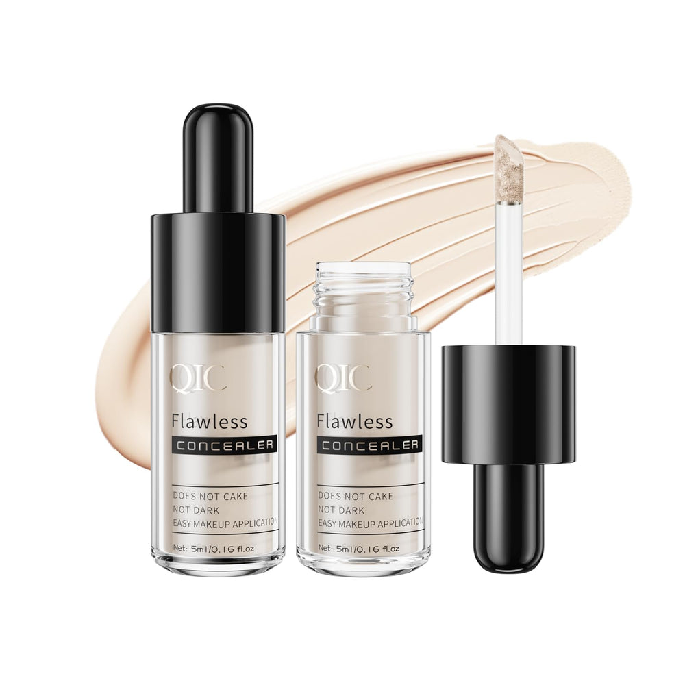 W3W Porcelain Liquid Concealer bottle offers smooth, buildable coverage for a natural look.