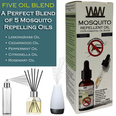 W4W Mosquito Oil in diffusers and sprays