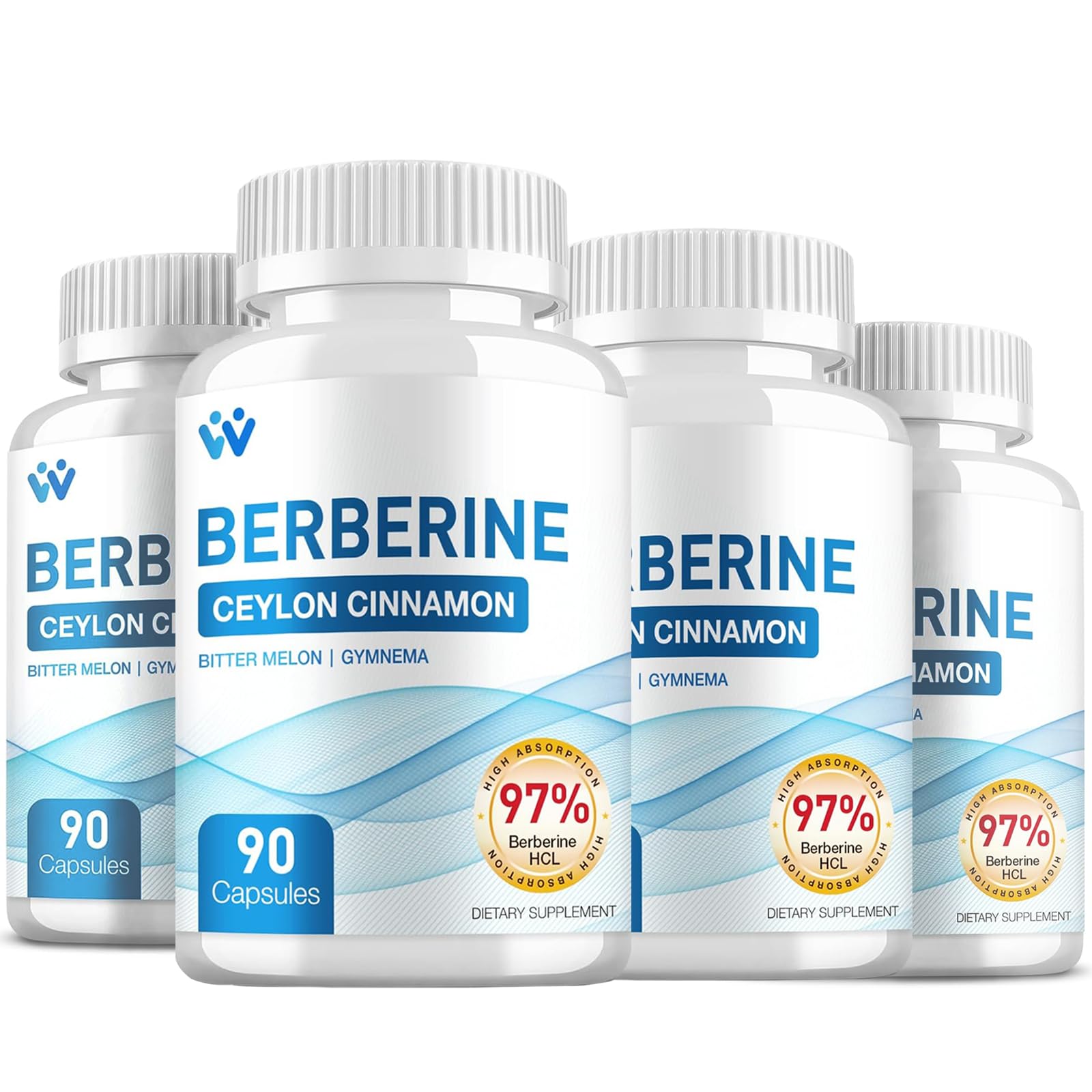WACHRAY Berberine 1500mg bottle for daily pre-meal use.