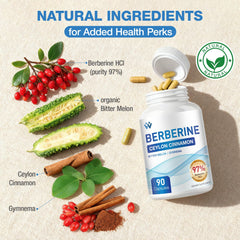 Ingredients: Cinnamon, Bitter Melon, and Gymnema in supplement