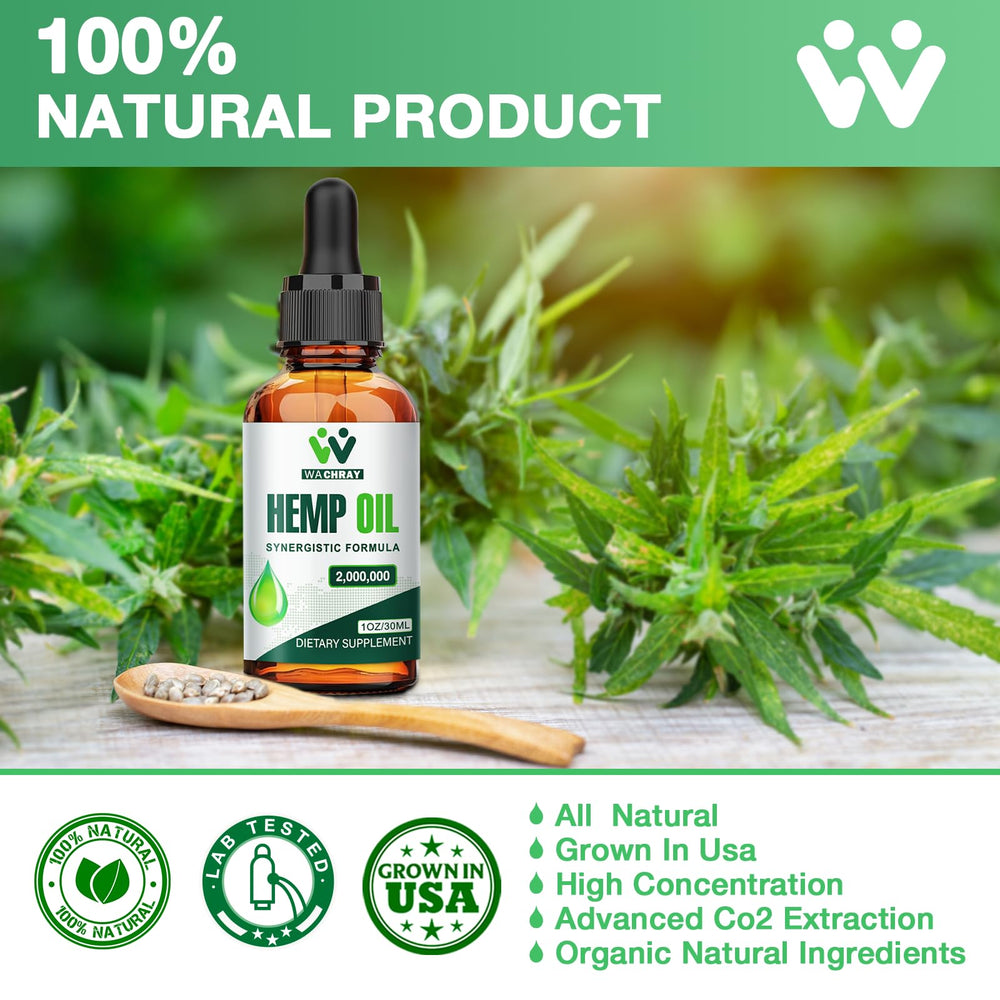 Hemp plants sourced from the United States