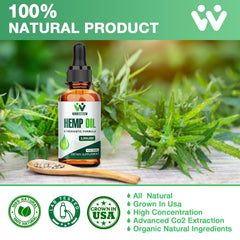 Hemp plants sourced from the United States