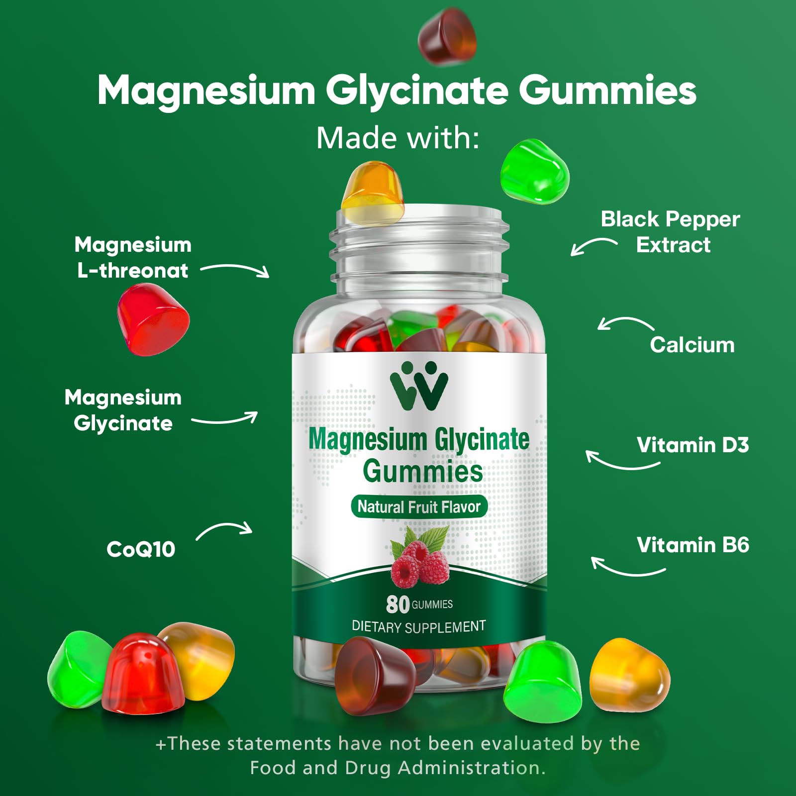 Supplement facts and ingredients on the bottle label