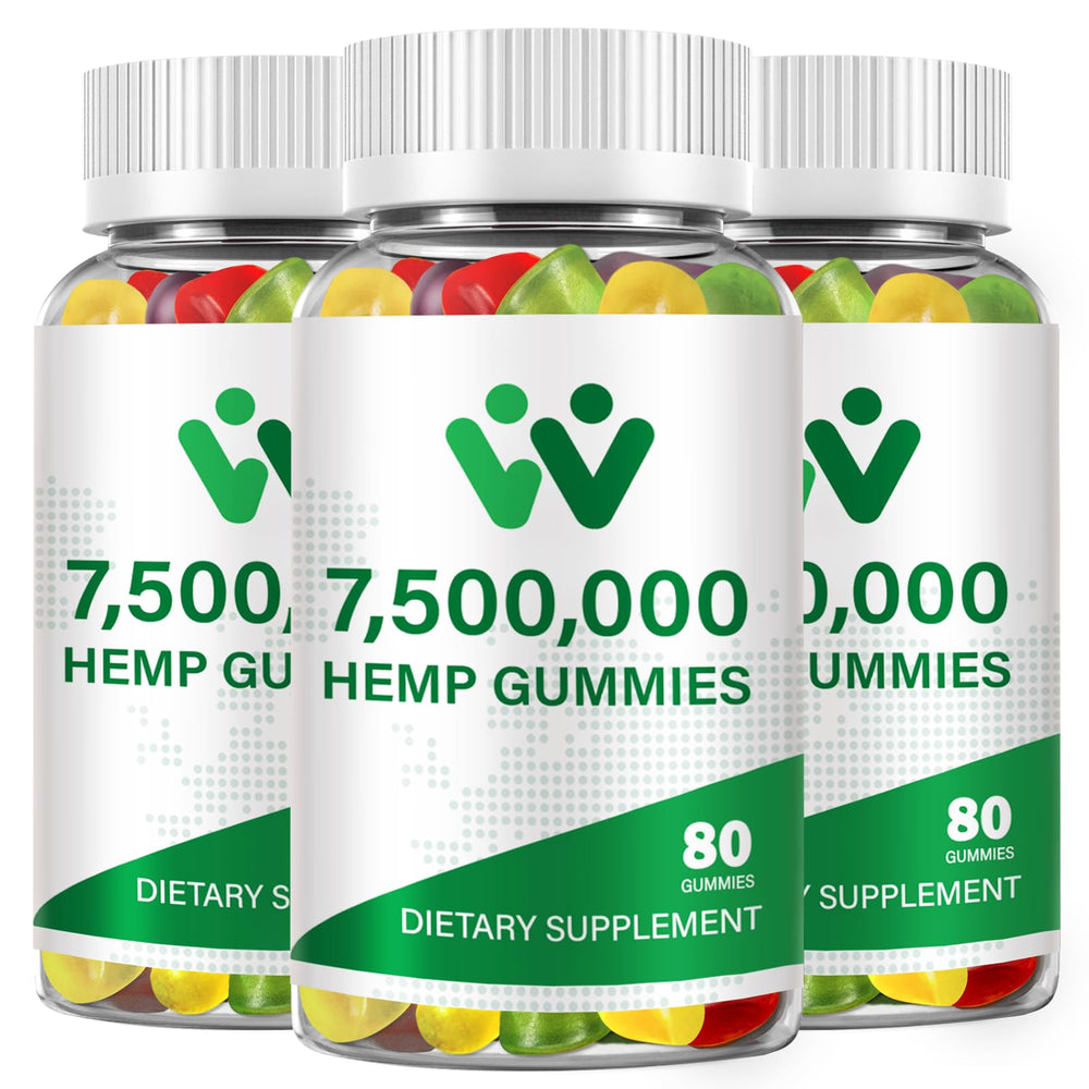 WACHRAY Nutrition hemp gummies bottle front for daily wellness and potency.