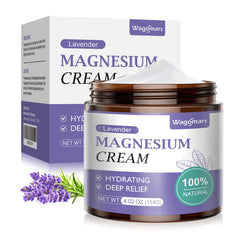 Bottle of Wagomars Magnesium Cream for Sleep with Lavender