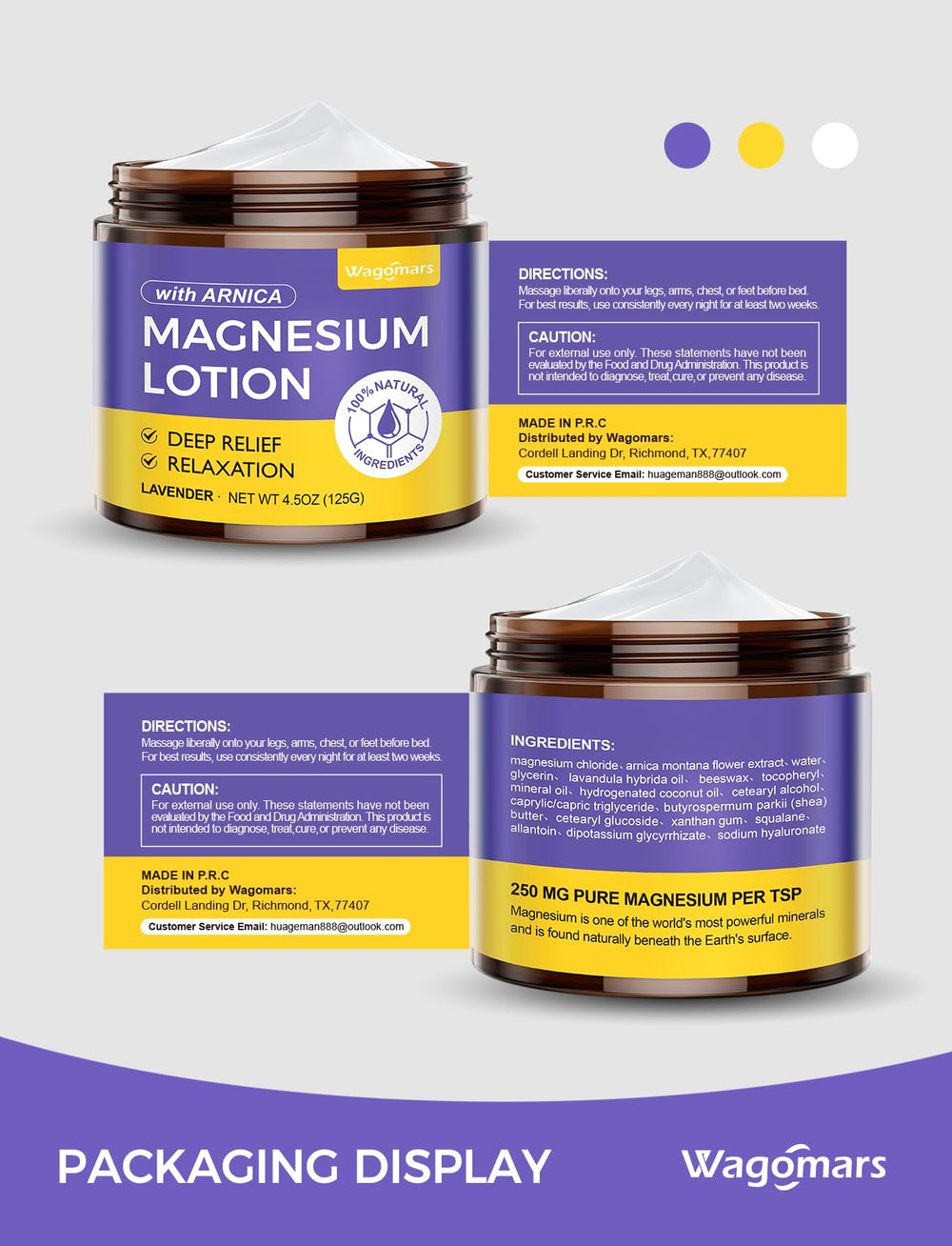 Wagomars magnesium lotion texture on skin boosts daily comfort and hydration