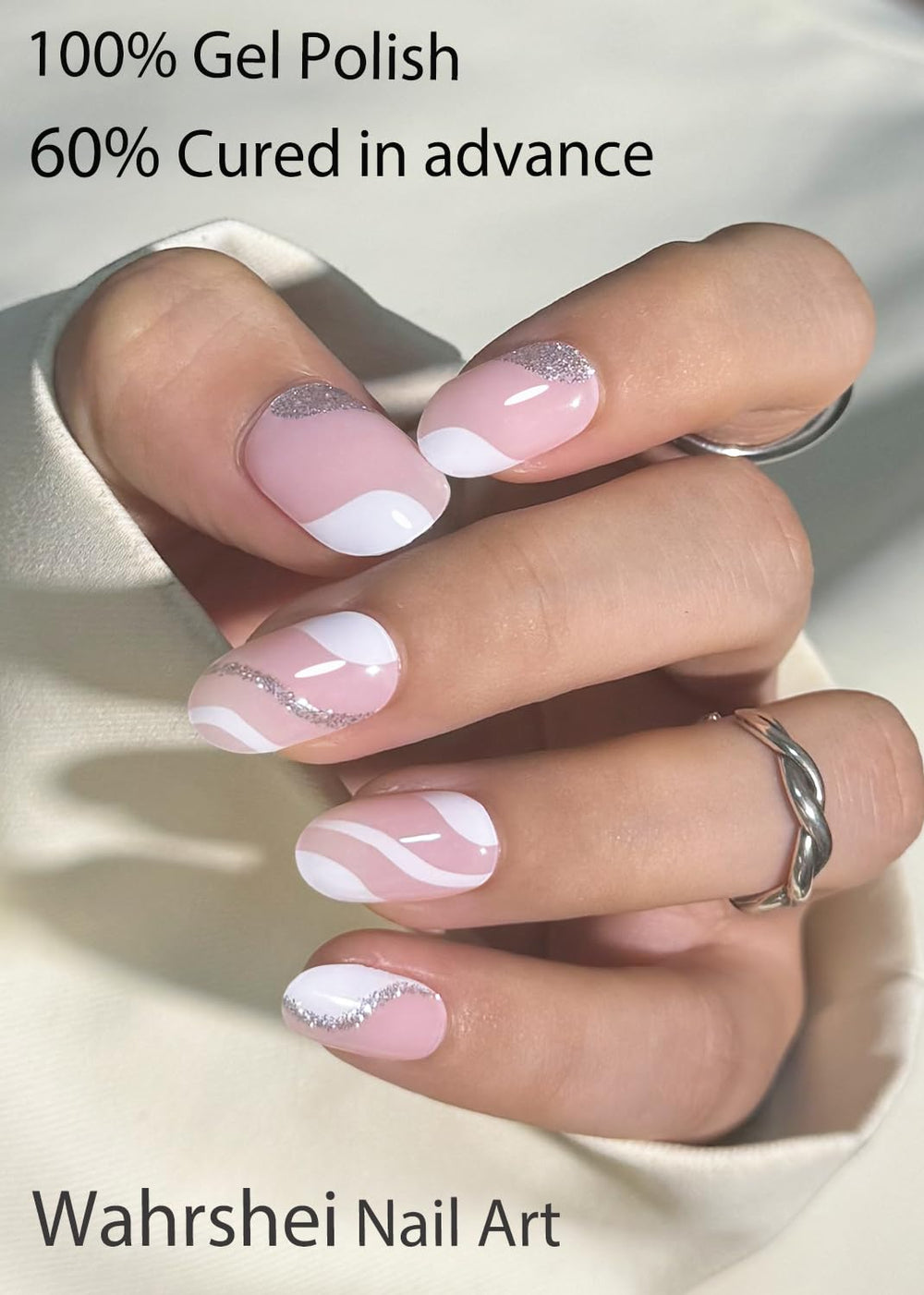 Wahrshei gel nail sticker pack ready for DIY nails.